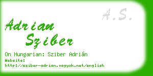 adrian sziber business card