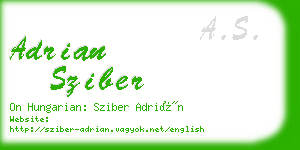 adrian sziber business card